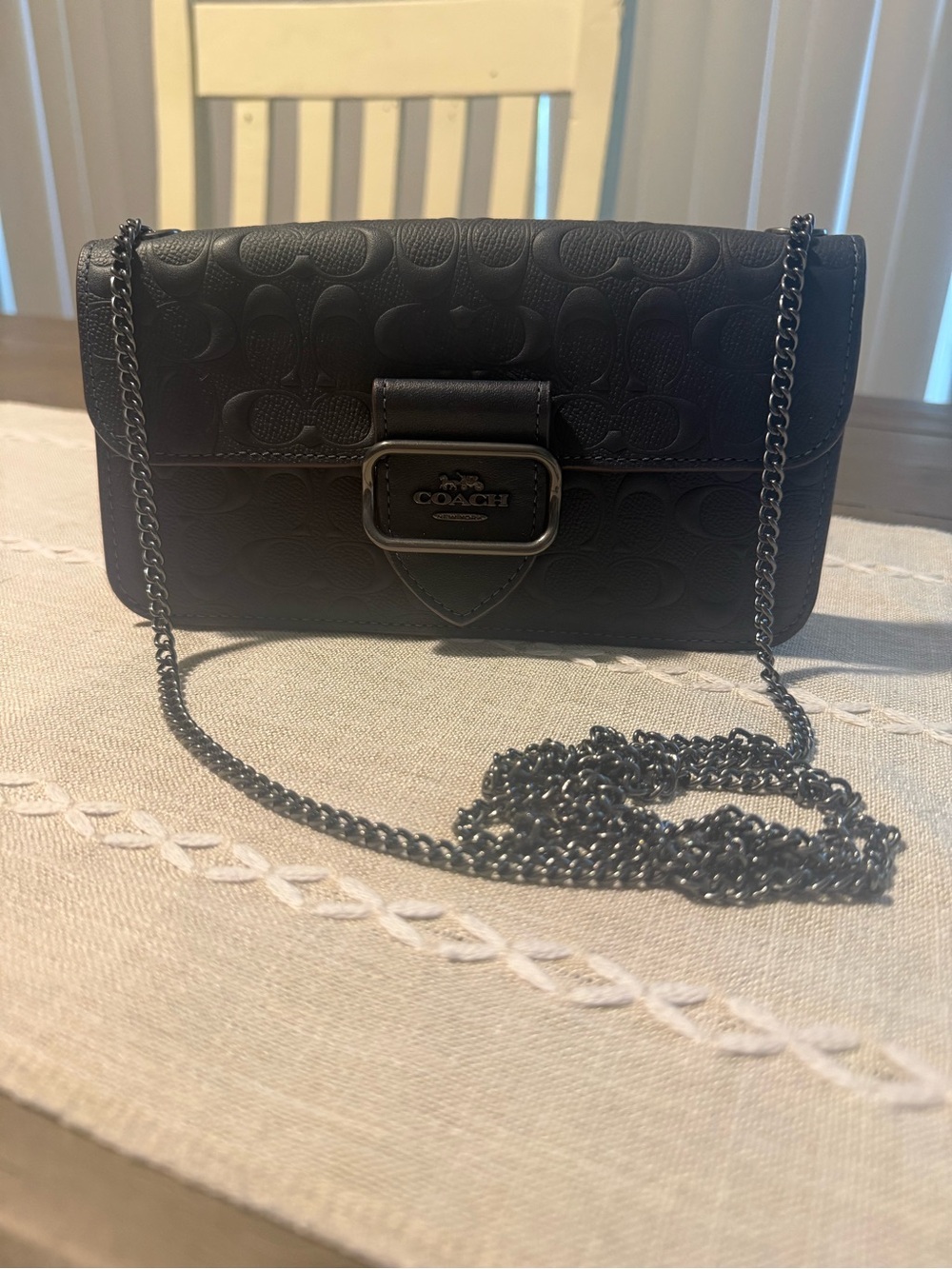 NWT COACH crossbody bag with chain strap